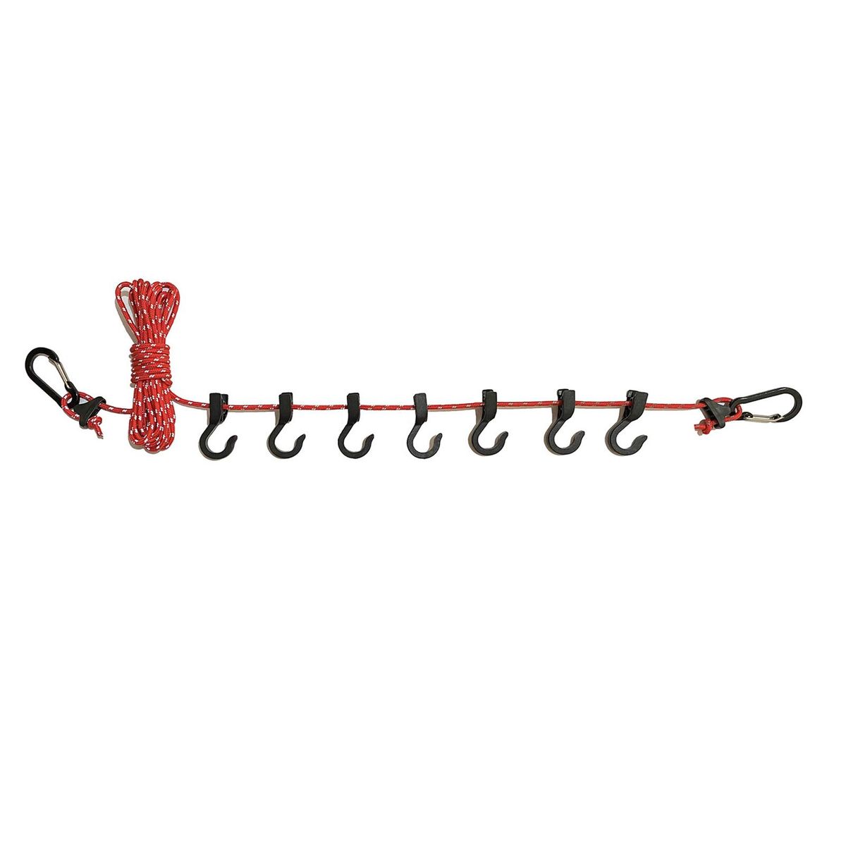 Travel Clothesline Outdoor Camping Portable Clothes Hanging Rope Red