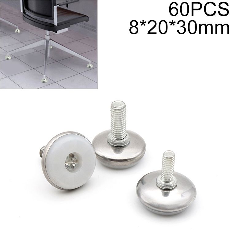 60 PCS M8 20mm Adjustable Support Furniture Mat