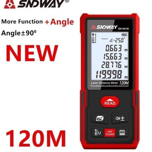 Laser Rangefinder 120m Laser Distance Meter Electronic Roulette Digital Rang Finder Trena Tape Laser Measure