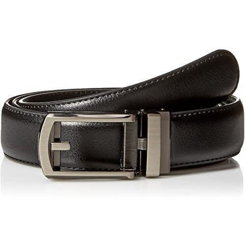 Mens Leather Belt - Automatic Buckle -  Brown