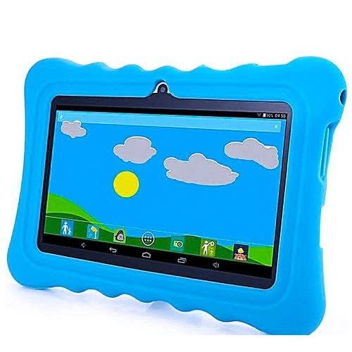 A36 Kids Educational Tablet - Android - 8. 1 +Wifi + Dual Camera & Blue Bumper Pouch