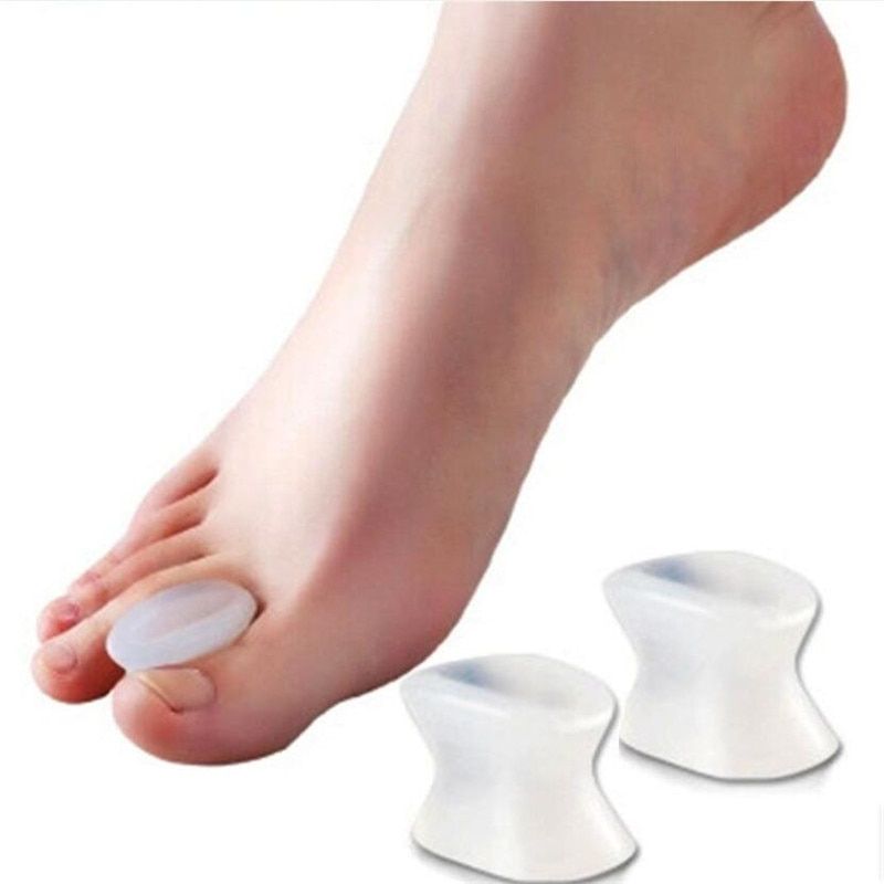 1pair Toe Separators Spacer Straightener Thumb Finger Big Feet Device Pad Toe Pads Thumb Valgus Corrector Relief Foot Bunion-