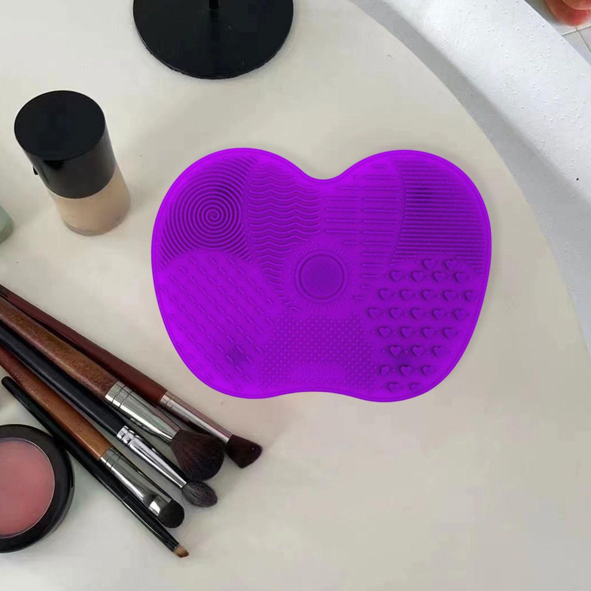 Portable Brush Cleaner Pad Lightweight Compact Washing Deep