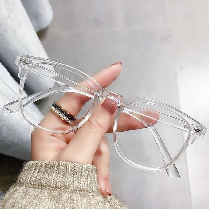 Transparent Computer Eyeglasses -White