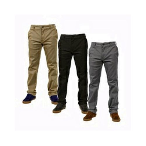 3 In 1 Men's Chinos - Black, Ash & Brown