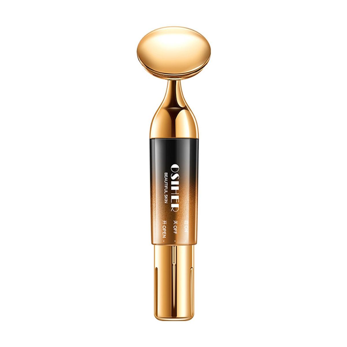 Face Neck Massager Wrinkle Removal Device Face Neck Firming Tool Golden