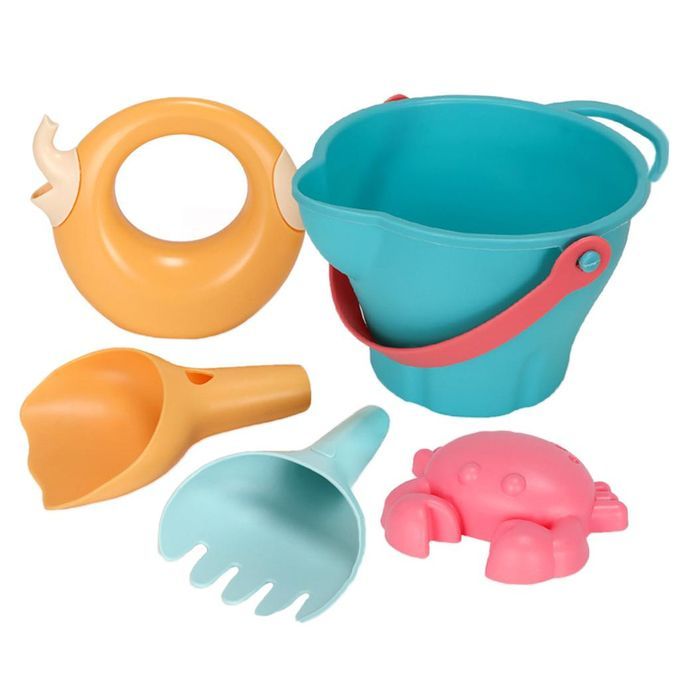 Beach Toys Sandbox Toys Baby Beach Toys Kit Bucket Truck For Boys 5pcs