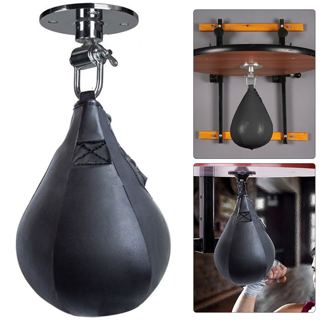 Boxing Training , Heavy Duty PU Leather Black