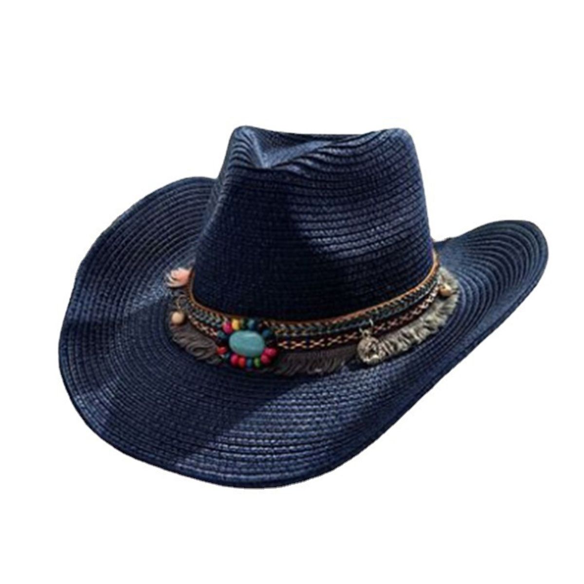 Summer Cap Wide Brim Sun Protection Summer Cap Navy Blue