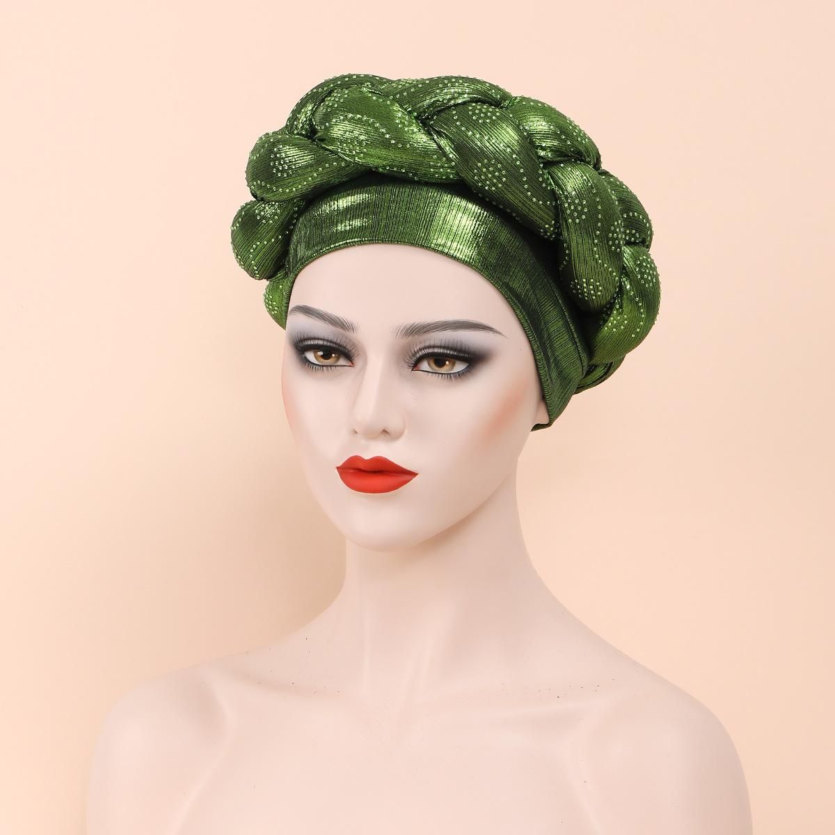 African Pattern Headwrap Hats for Women Pre-Tied Africain Designer Bonnets Turban Knot Aso Oke Africaine Turbante Auto Gele