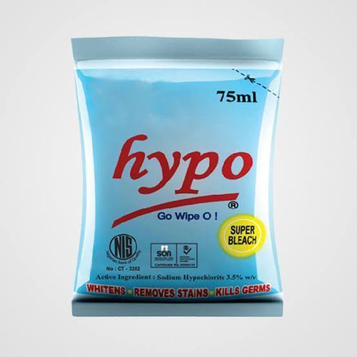 Bleach Hypo Satchets - 75ml. 1 CARTON