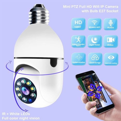 1080P E27 WiFi IP PTZ Surveillance Camera