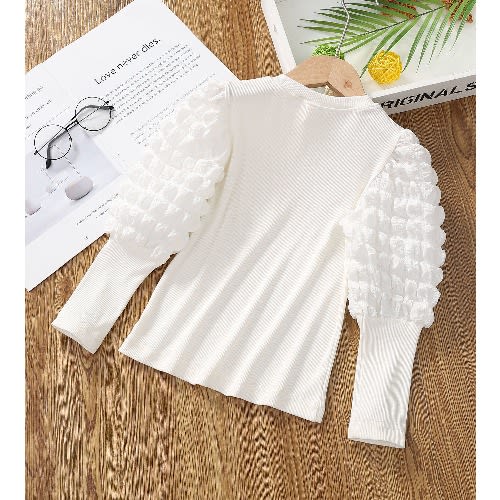 Girls Puffy Hand Top