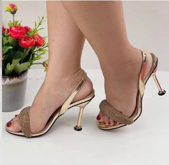 Golden Classic Heel Sandals