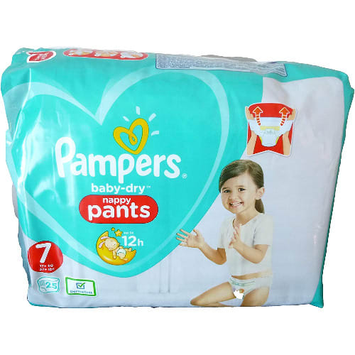 Baby-dry Nappy Pants - Size 7 - 25 Counts