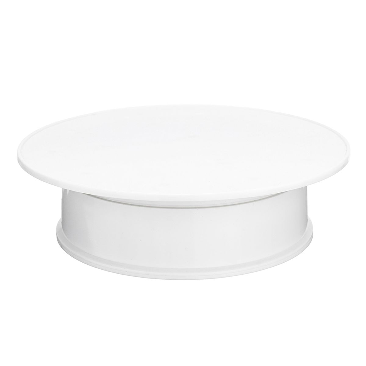 Round White Velvet Coping Electric Motorized 360° Rotating
