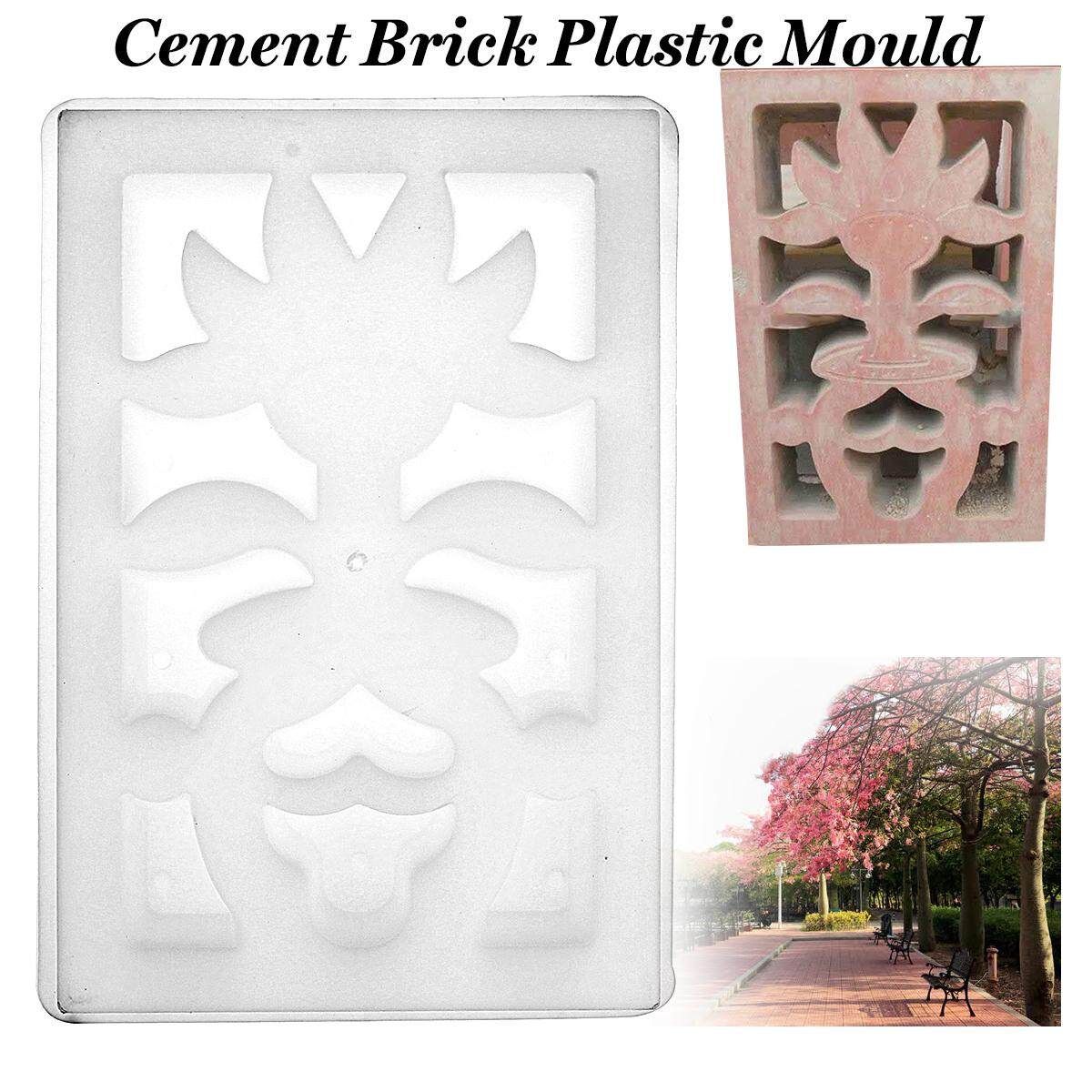 New Antique Window Flower Cemen Brick Plastic Mould Concrete Pool Fence 45*32cm
