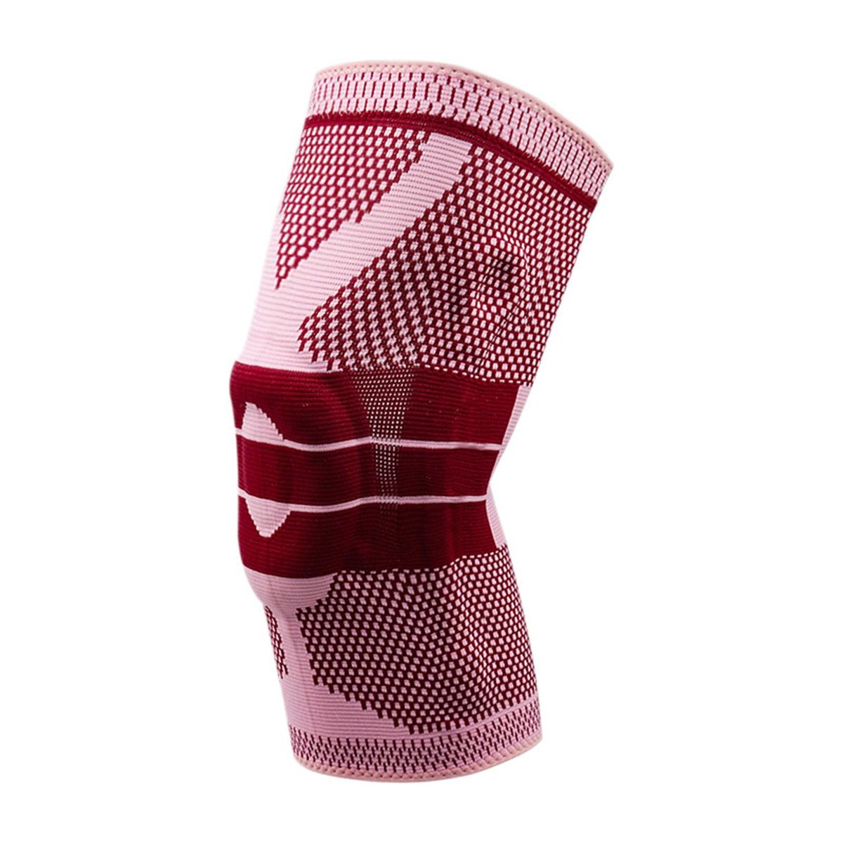 1Pc Knee Sleeve Men Women Knee Pad Sleeve Dark Red