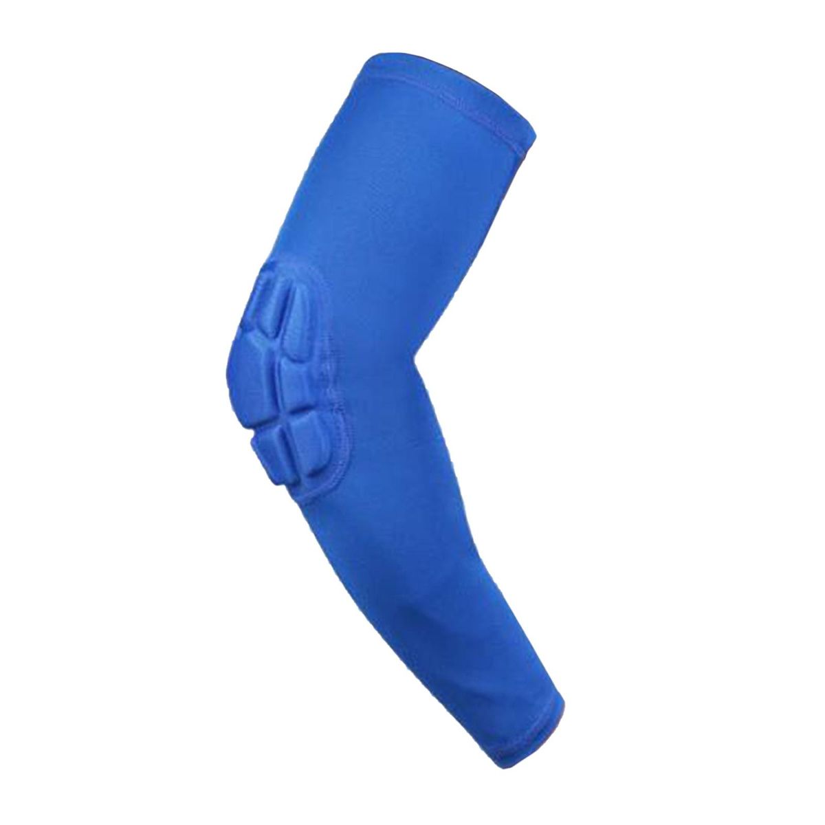 1PC Elbow Pad Crashproof AntiSlip Stretchy Padded Arm Sleeve Blue M