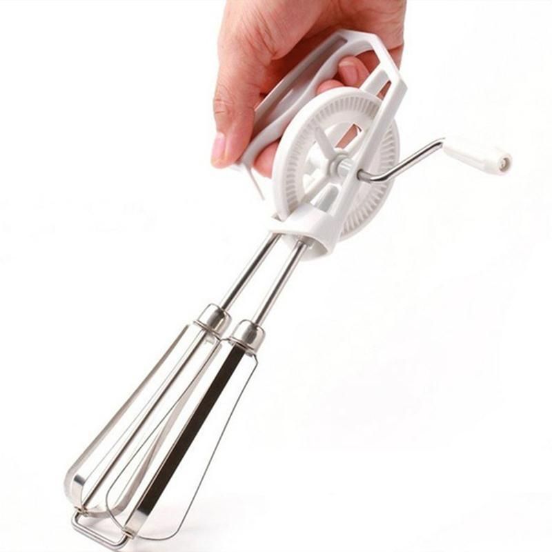 Manual Hand Whisk Egg Beater Mixer Blender Stainless Steel