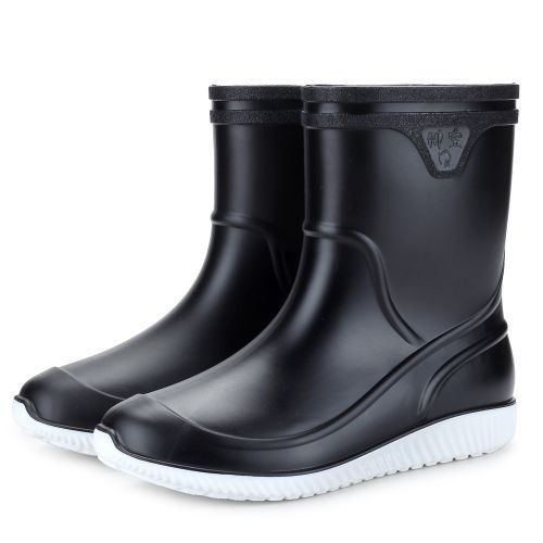 Men Rain Boots Fishing Waterproof PVC Footwear Outdoor Man