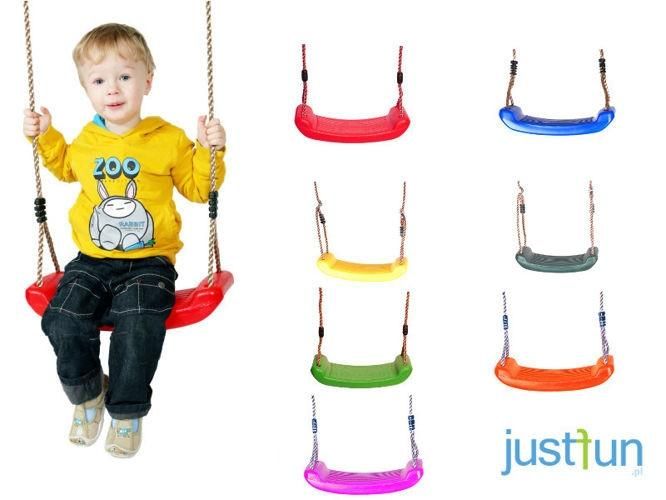 Unisex Children Outdoor Swing Seat With Rope