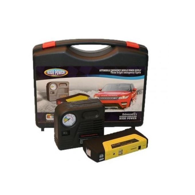 Jump Starter Kit/power Bank/tyre Inflator And Air Compressor For Cars.