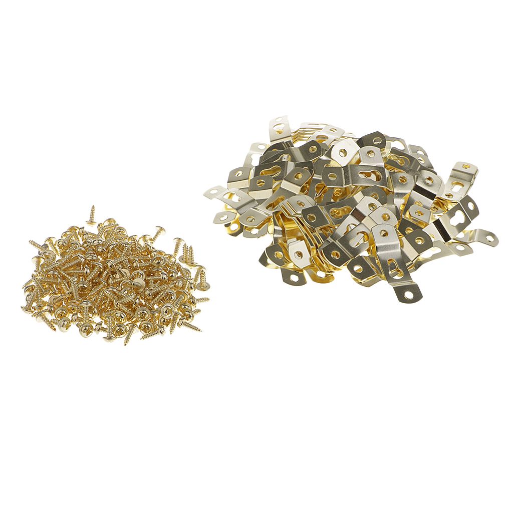 100 Pieces Keyhole Hangers Wall Picture Photo Hooks