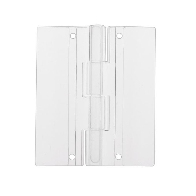 6pcs 45x38mm Clear Acrylic Plastic Folding Door Piano Hinges