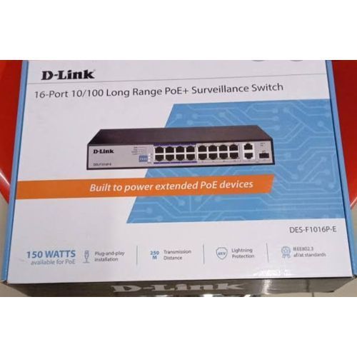 D Link 16 Port Poe Switch