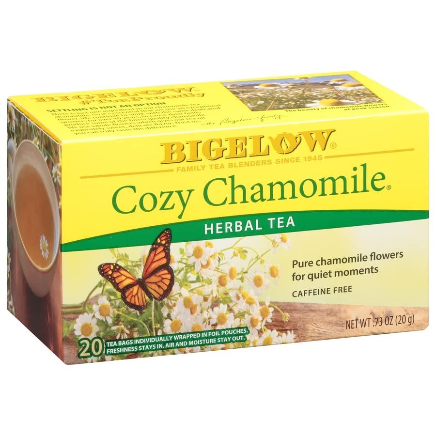 Cozy Chamomile Herbal Tea Bags, 20 Count Box