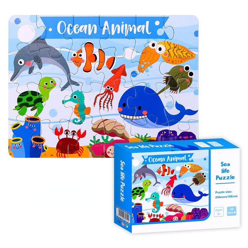 Children's Puzzle Traffic Cognition Cartoon Dinosaur Puzzle Enlightenment Early Education Small Gift Kindergarten Gifts Toys