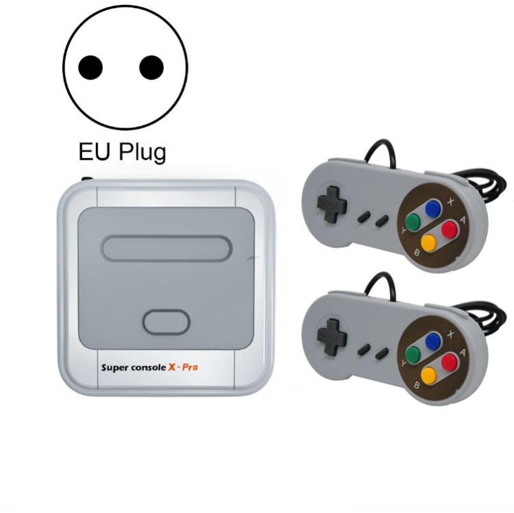 RS-100 4K Arcade Game Box  256G + 2 X SNES Handles, EU Plug