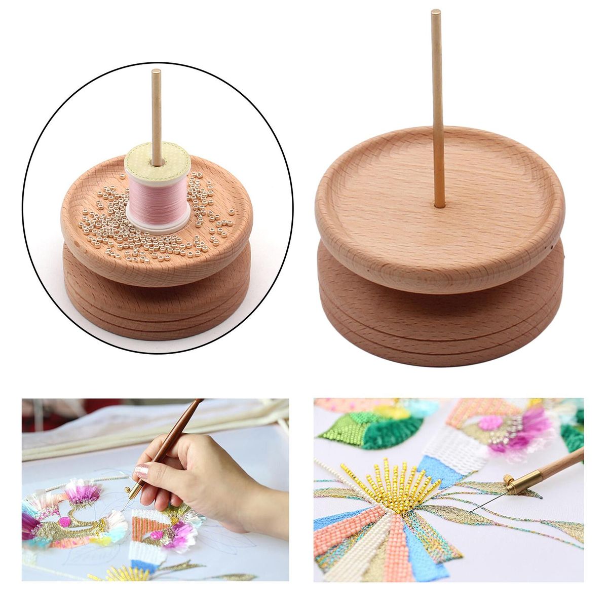 Bead Loom Kit Stringing Beads Quickly Bead  For Manual Bead Spinner