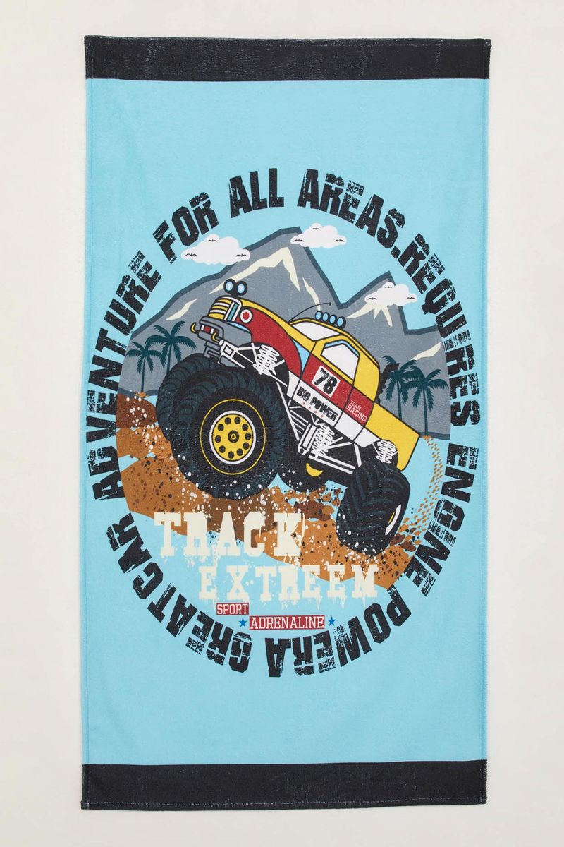 Boy Casual Towel - Blue