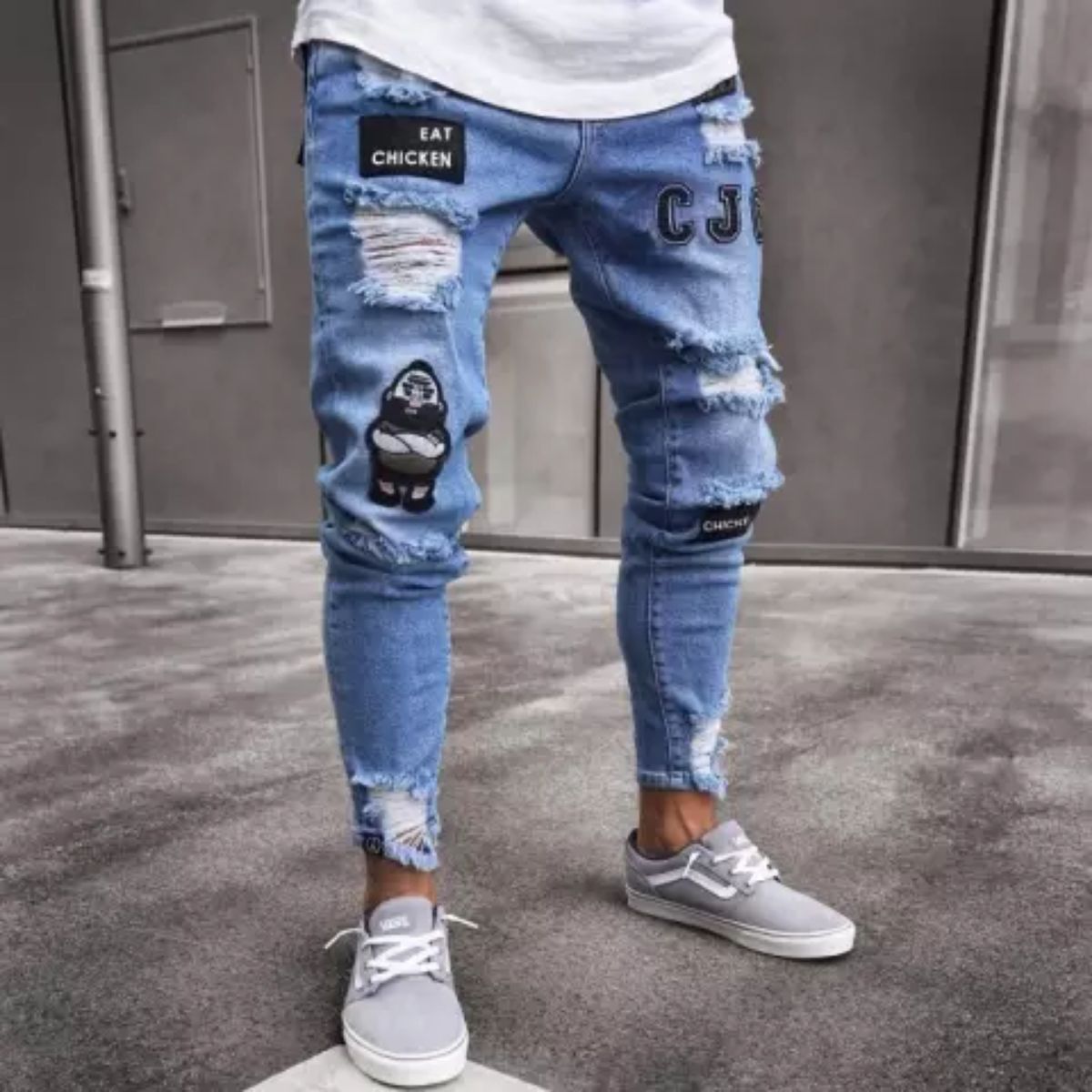 QUALITY MEN CLASSIC JEANS WITHOUT BELT