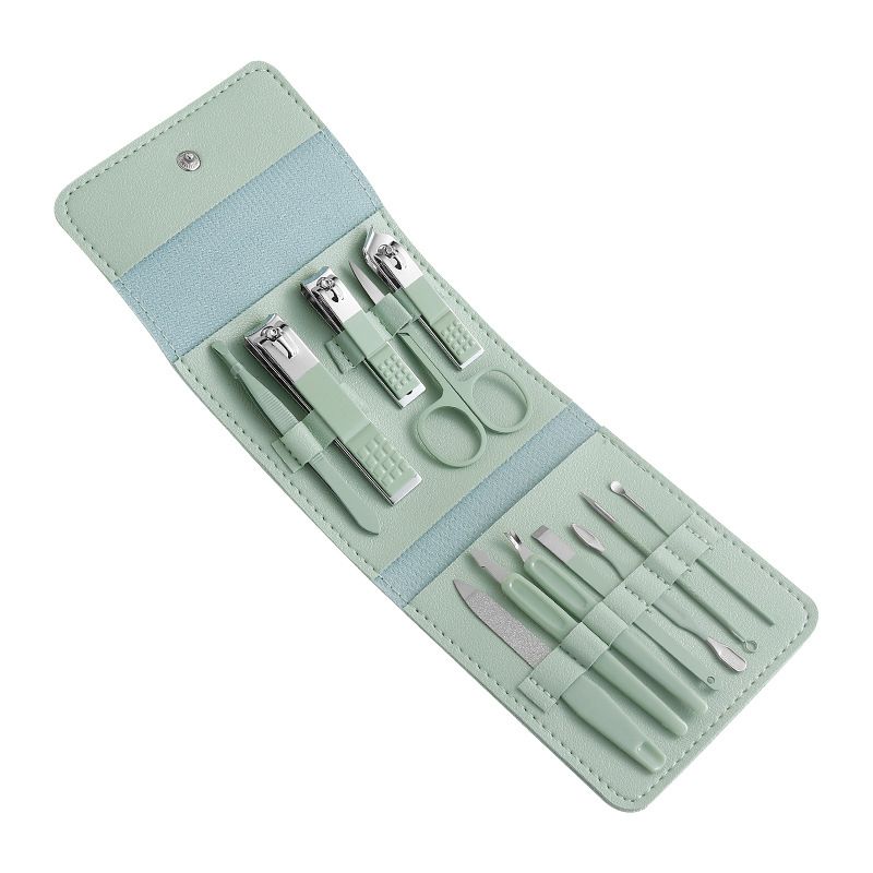1 Set (12 Pieces) Nail Clipper Set Manicure Pedicure Tools Kit