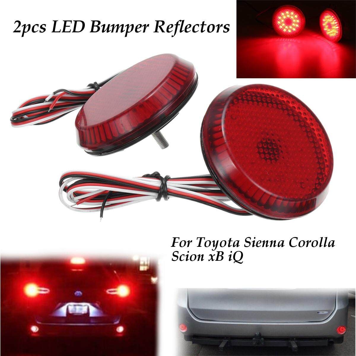 Details About ?LED Rear Bumper Reflector Light Lamp Set For Scion XB IQ Toyota Sienna Corolla