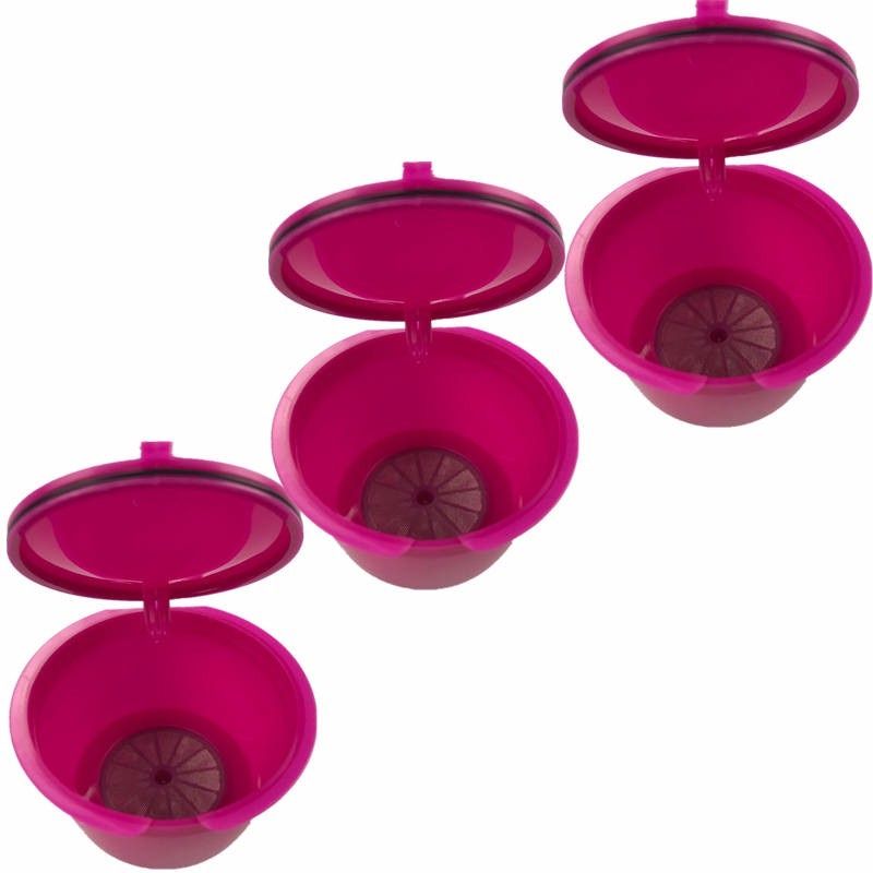 3pcs/set Use 150 Times Dolce Gusto Coffee Capsule Plastic Capsule Reusable Compatible Nescafe Dolce Gusto Refill