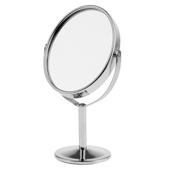 2X 3in  Side Normal Magnifying Oval Stand  Table Mirror