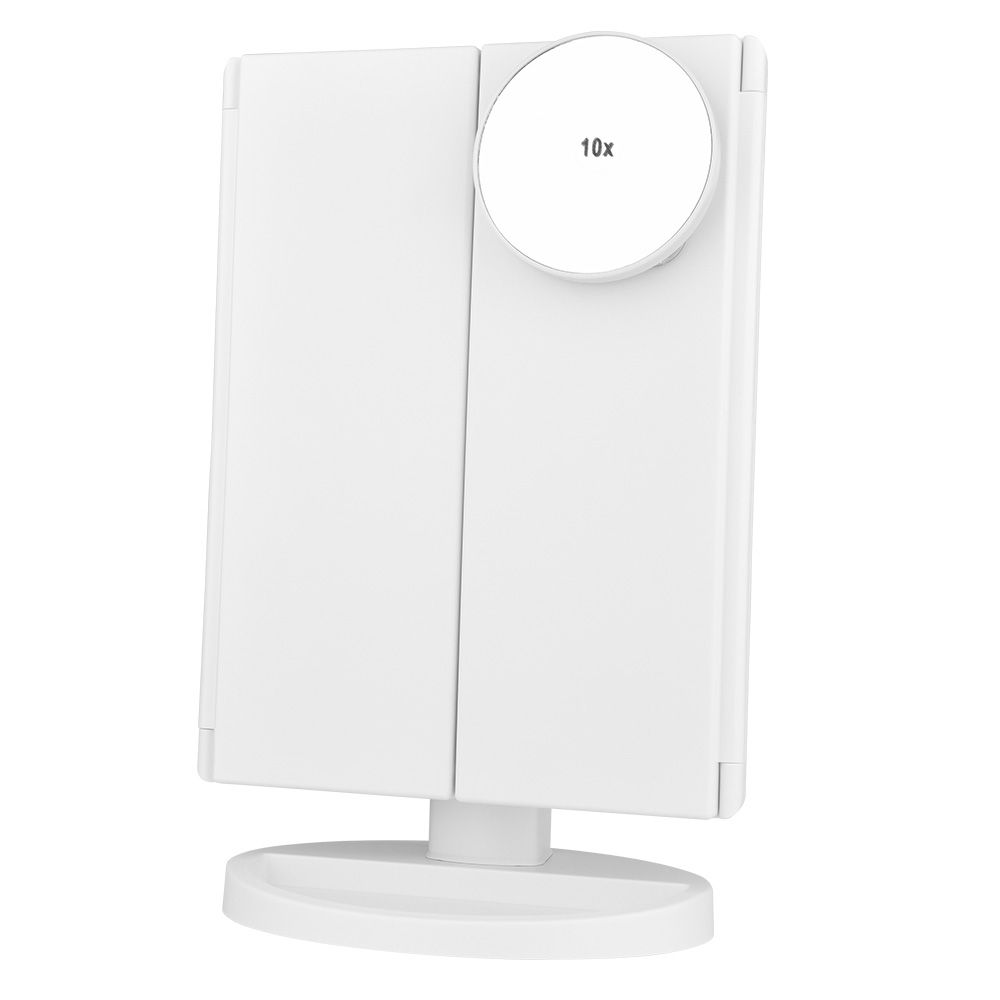 Folding Mirror With LED Touch Screen Makeup Mirror