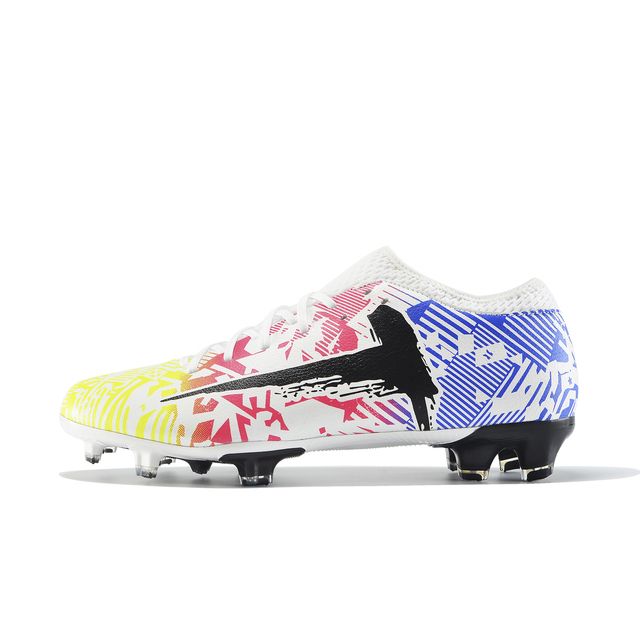 8 Colors Speedmate FG Soccer Shoes Quality Breathable Football Boot Adult High Ankle Outdoor Sport Training Cleats(#multicolor Low FG)