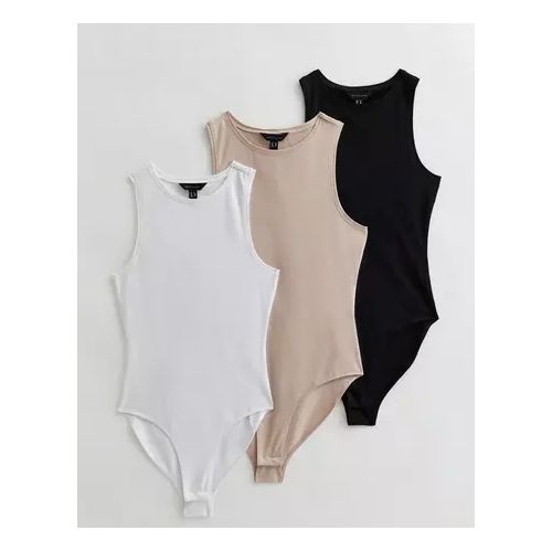 Sexy Sleeveless Bodysuits - 3pcs