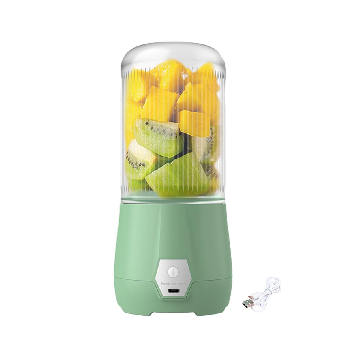 1 Set Wireless Juicer Food Grade Fruit Squeezer Green
