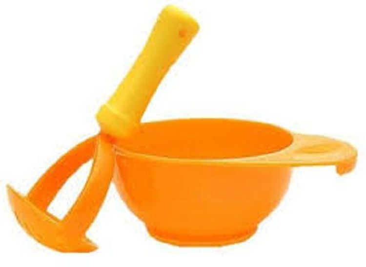 Mash N' Feed Toddler Baby Weaning Solid Food Fruit Veggie Grinder Processor Puree Masher Bowl-