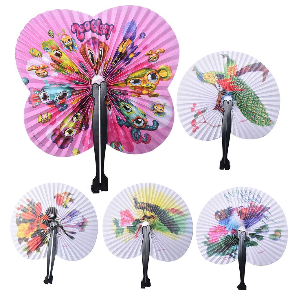 Folding Elegant Paper Hot Fan Hand Sale Party Favors White Wedding 1pc