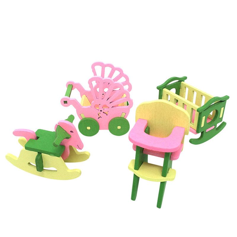 1 Set Baby Dollhouse Furniture Dolls House Miniature