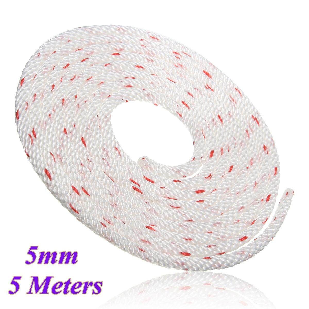 5 Meters Starter Recoil Rope Petrol Engine Pull Handle Cord Nylon 5mm Dia 5mm
