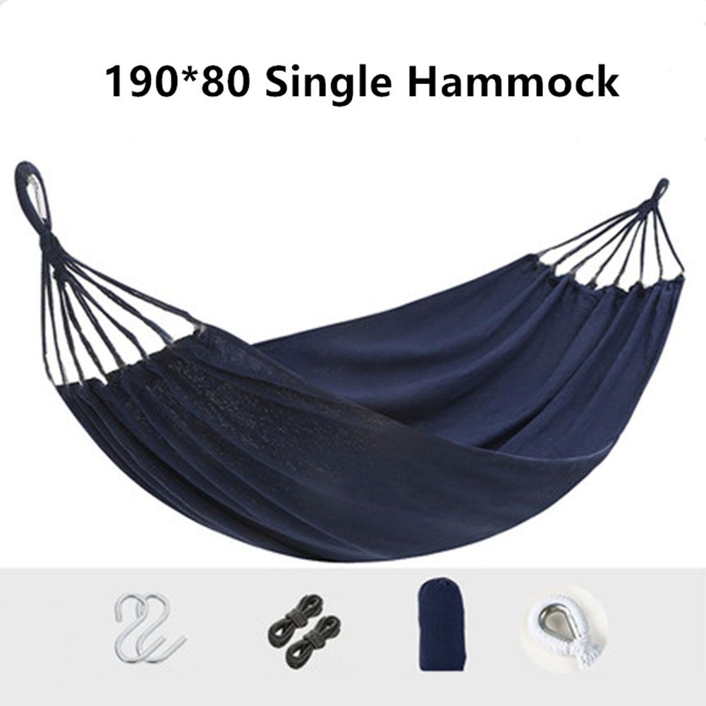 Travel Outdoor Canvas Fabric Courtyard Single Double Hammock