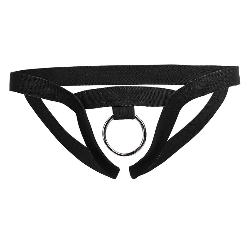 Black-ring Men Suspenders Underwear Y S Male Hole G Strings Sissy Ligerie